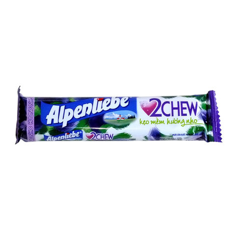 Жевательные конфеты Alpenliebe grape 24,5 гр