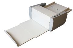 Электрическая машина для штриховой перфорации Cyklos RРM - 350: тип перфорации: электрическая, максимальная раб.ширина: 350мм, плотность бумаги: от 80 до 250г/м2, перфораций на лист: от 1 до 5, скорость: до 136 листов в мин., расст. между перфорац. 1