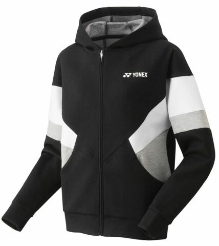 Женская теннисная куртка Yonex Full Zip Hoodie - black