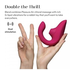 Бесконтактный клиторальный стимулятор Womanizer Blend, малиновый