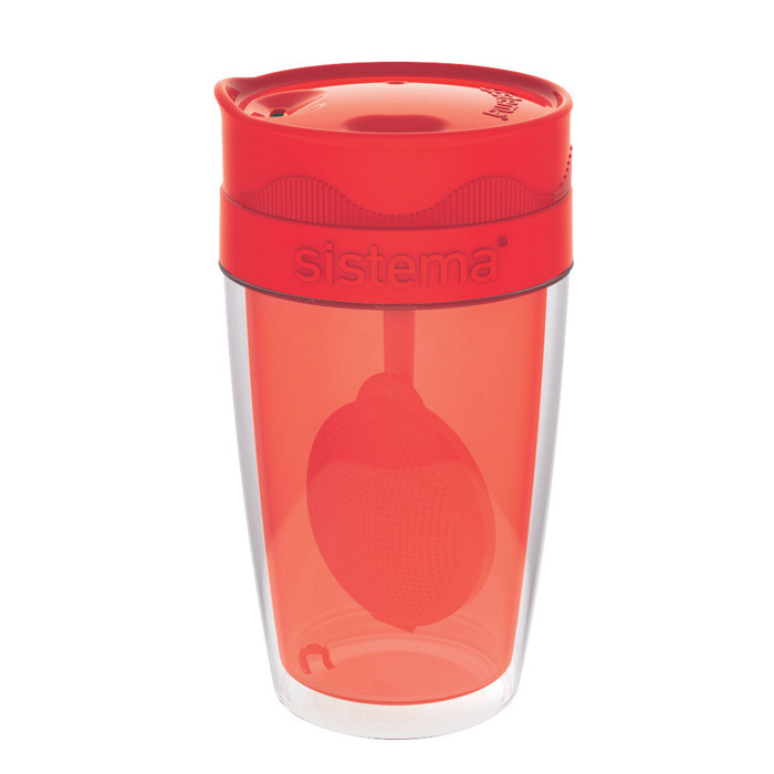 Термокружка для чая Sistema 370 мл, цвет Розовый, арт. 21476 - фото 3