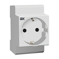 Розетка с/з на DIN-рейку ИЭК