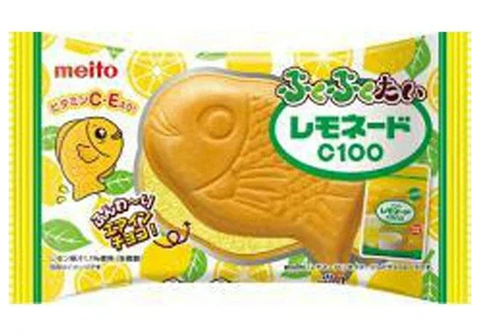 Вафельное печенье Тайяки с лимонным вкусом, 16.5г