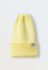 Вязаная шапочка Simple (светло-желтая)