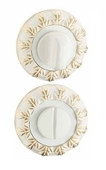 Накладки санузловые BK10WG (белый/золото)