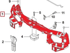 ПАНЕЛЬ ПЕРЕДНЯЯ (ОЧКИ) NEXIA HENGDA