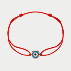 Браслет текстильный со вставкой из розового золота 585 пробы (арт. Б10910101)