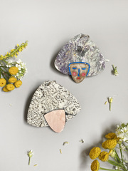 Подвески в технике флорентийской мозаики "Уральский кокошник"