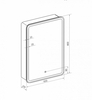 Зеркало-шкаф с подсветкой ART&MAX PLATINO AM-Pla-600-800-1D-R-DS-F