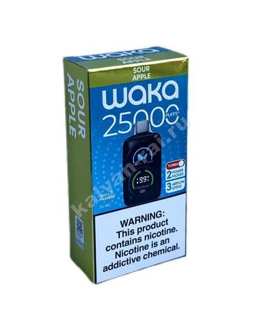 WAKA 25000 затяжек - Кислое Яблоко, 5%