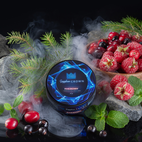 Табак для кальяна Sapphire Crown Pineberry (ягоды, мята и хвоя) 25г