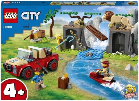 Конструктор LEGO City Wildlife 60301 Спасательный внедорожник для зверей