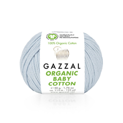 Gazzal Organic Baby Cotton 417 (Светло-голубой)