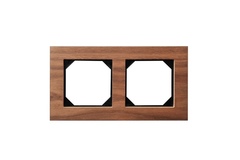 Рамка Двухместная Орех (Универсальный Монтаж) LIREGUS EPSILON
