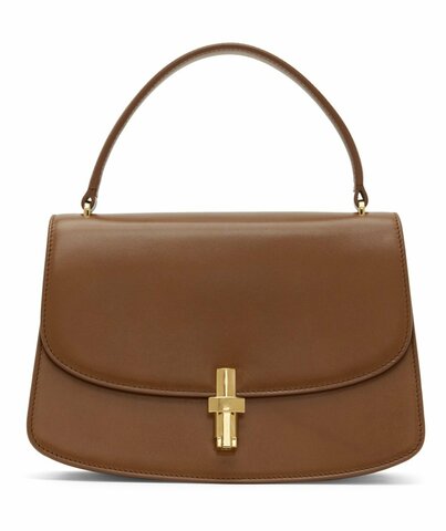 Кожаная сумка через плечо The Row "sofia 8.75" коричневый