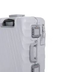 Чемодан ручная кладь Cont/Pearl grey text