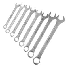 43-2-508 Набор ключей комбинированных, 8 - 19 мм, HCS, хромированные, 8 предметов (РемоКолор)