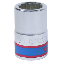 KING TONY (633021M) Головка торцевая стандартная двенадцатигранная 3/4", 21 мм