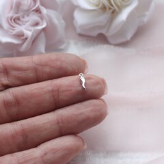 Подвеска Перчик 11*3 мм, родий, П609