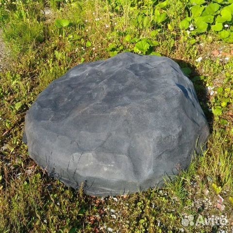 Камень декоративный Ирпласт высота 200-450мм(1200x1200x450см;черный гранит) - арт.560381