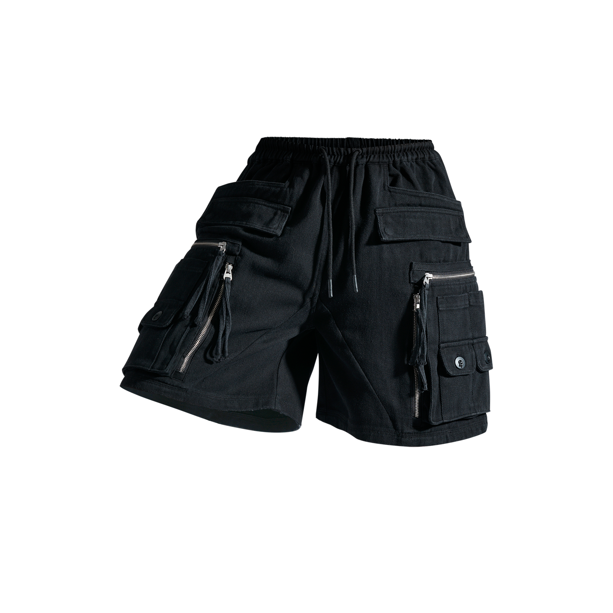 ★OY★MULTI ZIP CARGO SHORTS - BLACK★正規品/韓国直送料込 solutions — MULTIP cargo shorts black