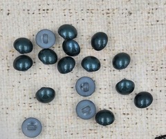 Пуговицы на ножке, d 11 мм, темный изумруд
