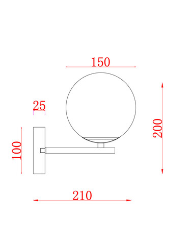 Настенный светильник Freya Marble FR5230WL-01BS