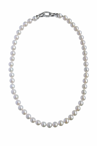 Бусы из жемчуга с декоративным замком