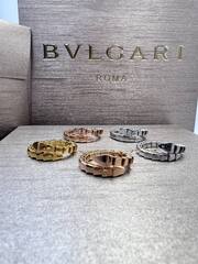 Кольцо ЗМЕЯ-SERPENTI одинарное с камнями на голове lux качество VGOLD цвет белое/розовое золото