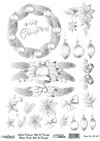 Натирка Cadence серебро SD009 30*42см