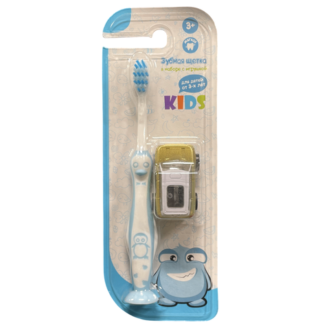 Kids Зубная щетка детская с игрушкой