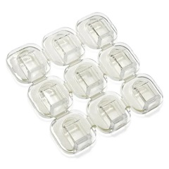 Клипса для гирлянд, Прозрачный, 1,6 см, 9 шт.