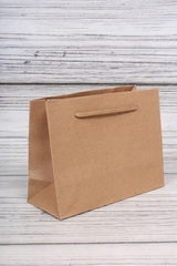 Пакет подарочный XS вертикальный, Крафт, Однотонный, 12*15*5,5 см (Д*В*Ш)