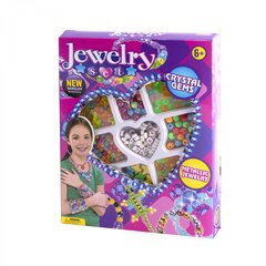 
          Набор для создания украшений-бусины Alingar, 220х170х30мм, "Crystal gems", 8вид. бус., 1х3 м резинка, карт. уп.