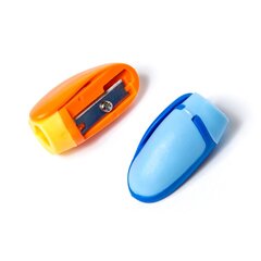 
          Точилка пластиковая Alingar, 1 отверстие, с клипом, цвет ассорти, пластиковая банка