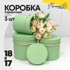 
          Коробка 18х17 см Набор 3 шт (Зеленый)
