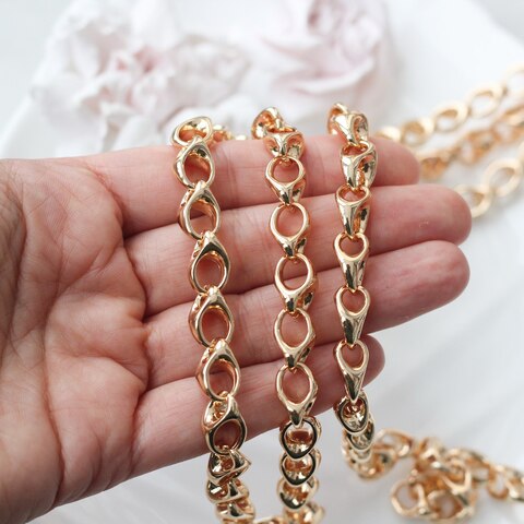 Цепочка 14*9 мм, позолота, 50 см, А340