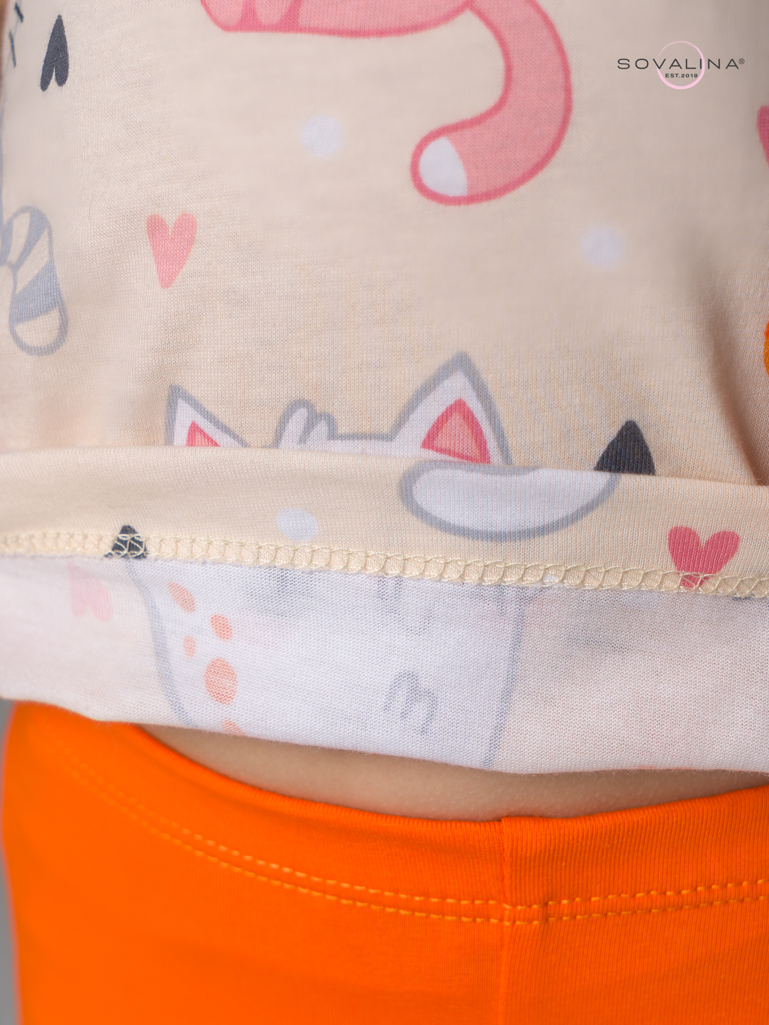 Костюм Актив солнечные котики-оранжевый