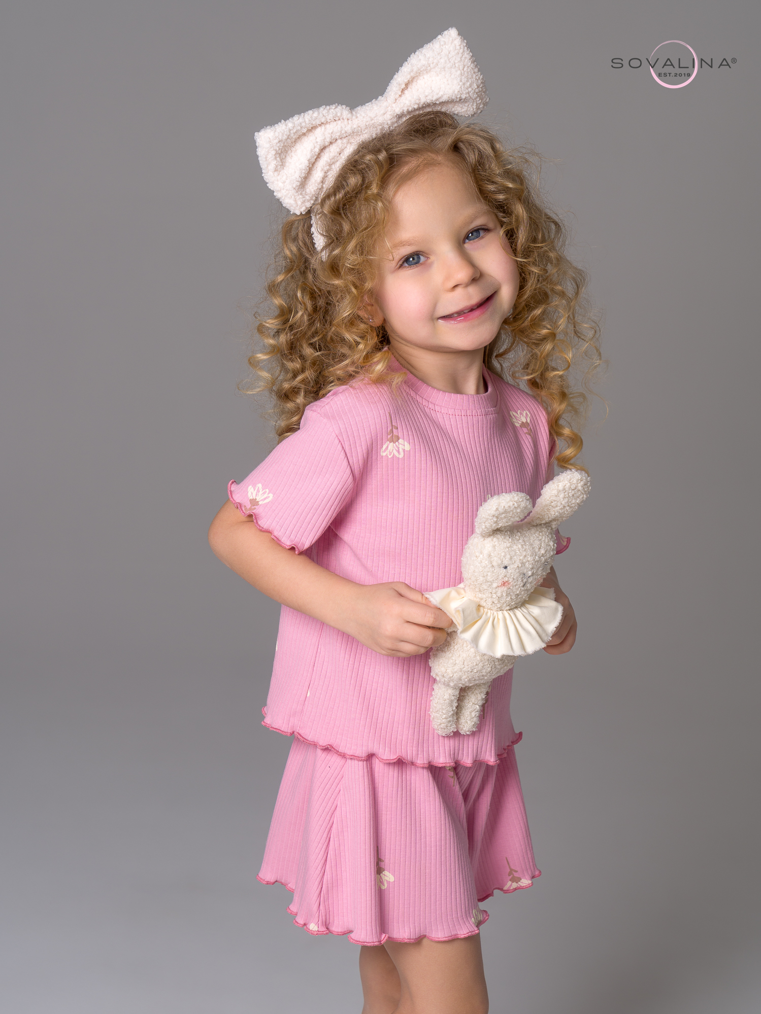 Пижама Элли астра на пудре