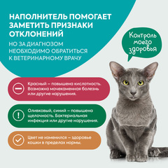 Cat's choice растительный комкующийся наполнитель с pH-индикатором 6л/2,5 кг