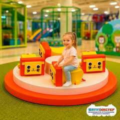 Детский аттракцион 4kids Карусель «Маленькие короли» c электроприводом