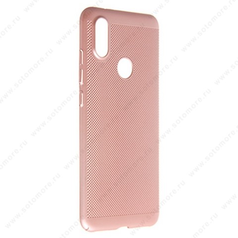 Накладка пластиковая перфорированная для Xiaomi Mi 6X/ A2 розовый