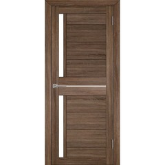 Купить Межкомнатная дверь экошпон Uberture 2121 серый велюр остеклённая