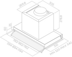 Вытяжка Elica BOXIN LX/BL MAT/A/90