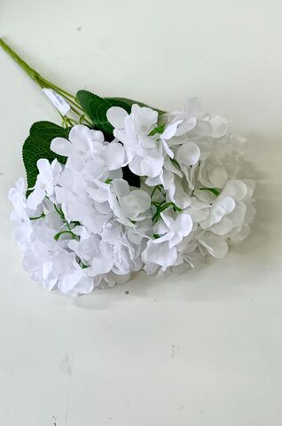 Растение искусственное, Цветок, Гортензия Эйя, Белый, 16*48 см