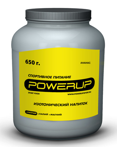 Спортивный изотонический напиток POWERUP Ананас