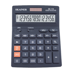 
          Калькулятор настольный SKAINER 16 Bit, LCD, 17.6*14*4.5 см, чёрный