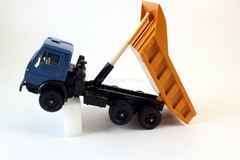 KAMAZ-5511 blue-orange (early) Elecon Made in USSR 1:43