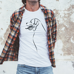 Футболка "Силуэт Ротвейлера"