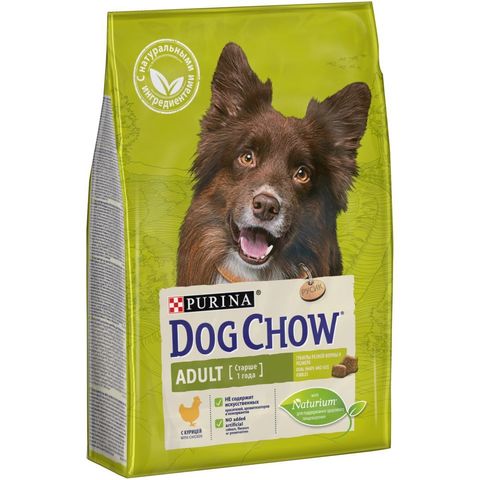 Purina Dog Chow сухой корм для взрослых собак (курица) 2,5 кг